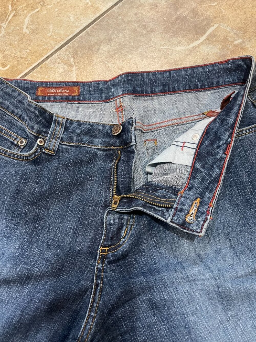 MU Jeans Y2K Embroidered Bootcut Jeans Size 18 32" Inseam - Picture 7 of 11